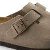 BIRKENSTOCK BOSTON SOFT FOOTBED TAUPE