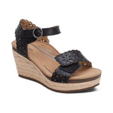 AETREX SYDNEY BLACK CUTOUT