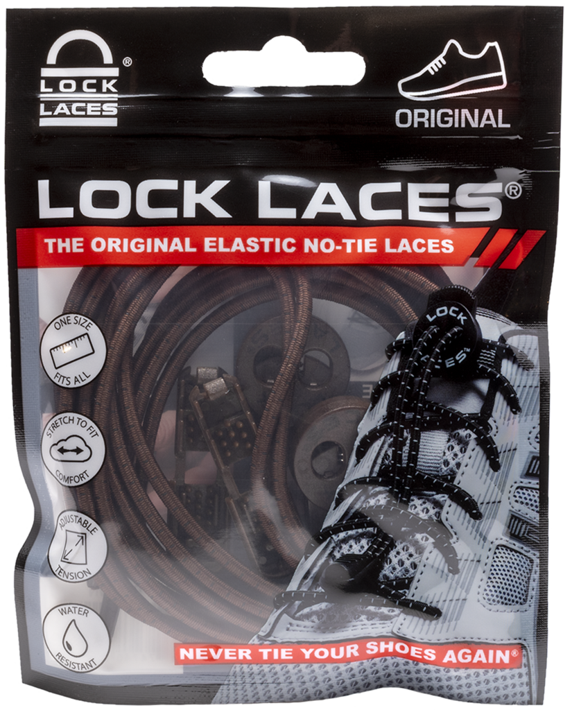 Lock Laces - No Tie Shoe Laces Grey