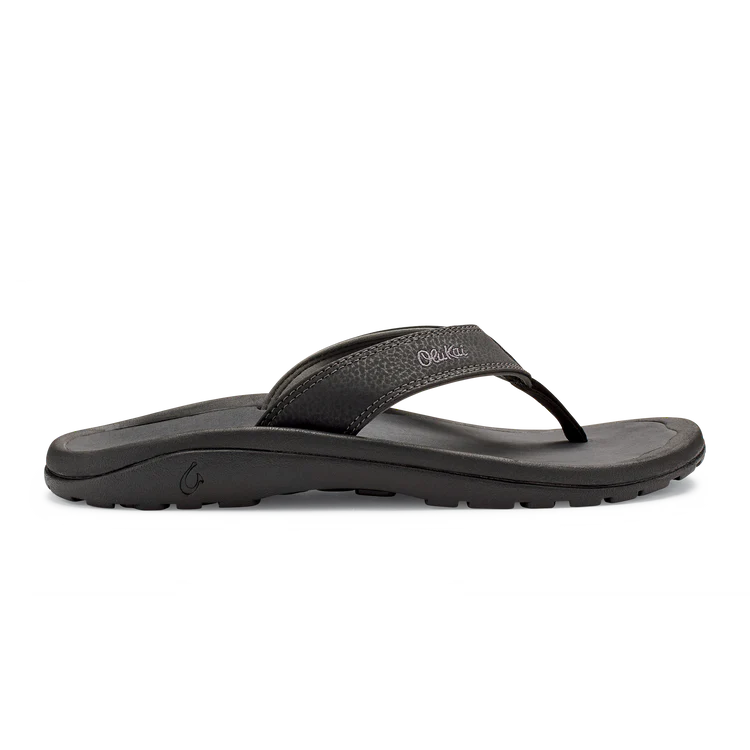 OLUKAI OHANA MEN BLACK DARK SHADOW – SHOES-n-FEET