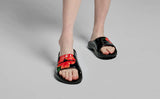 OOFOS OOAHH SLIDE HIBISCUS