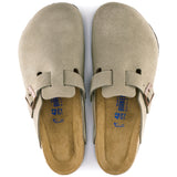 BIRKENSTOCK BOSTON SOFT FOOTBED TAUPE