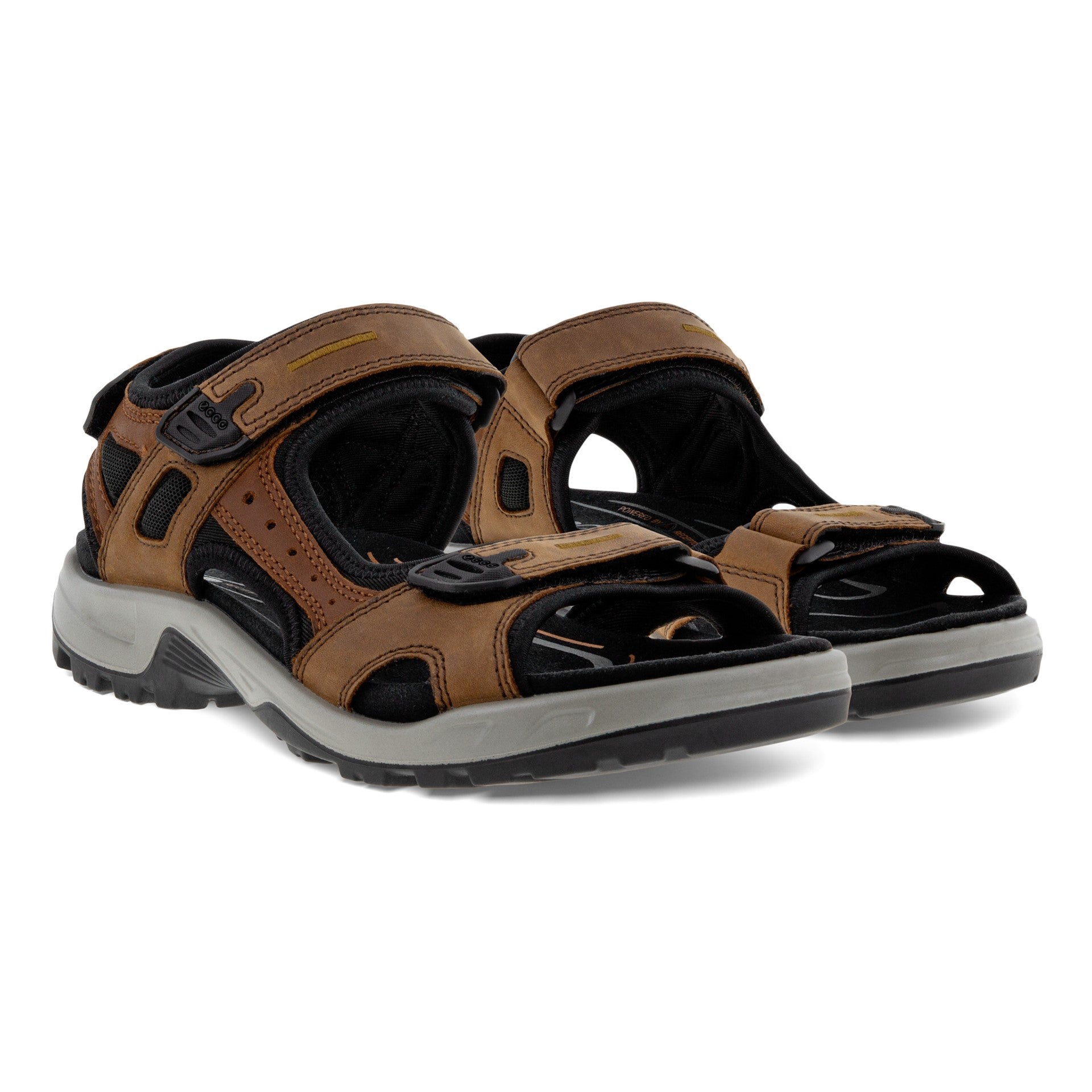 Ecco sandals mens brown online